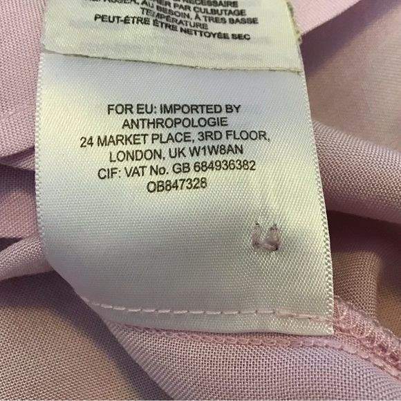 Pale pink blouse, small, Maeve by ANTHROPOLOGY, long sleeve with roll-up tab - Picture 9 of 12